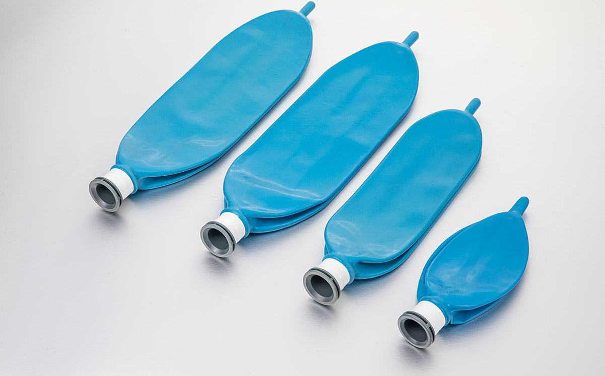 The reservoir bag-latex is made of natural rubber latex