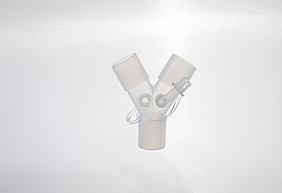 Y-Piece Connector with Elbow 15F/22M-22M*2