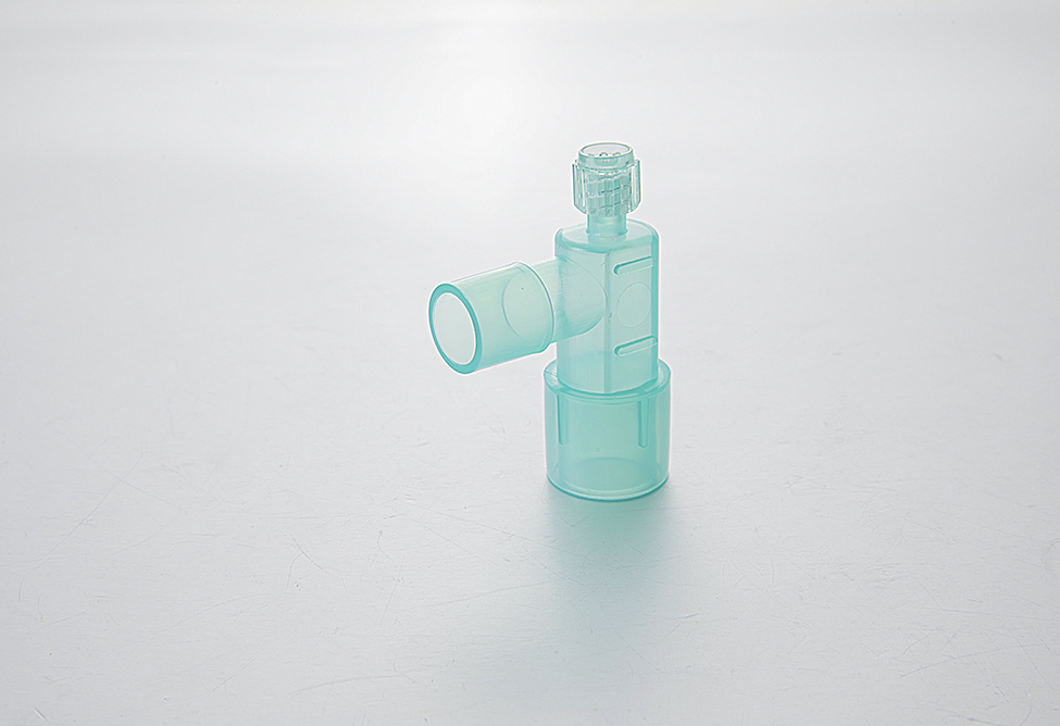 Elbow Connector with Luer Port