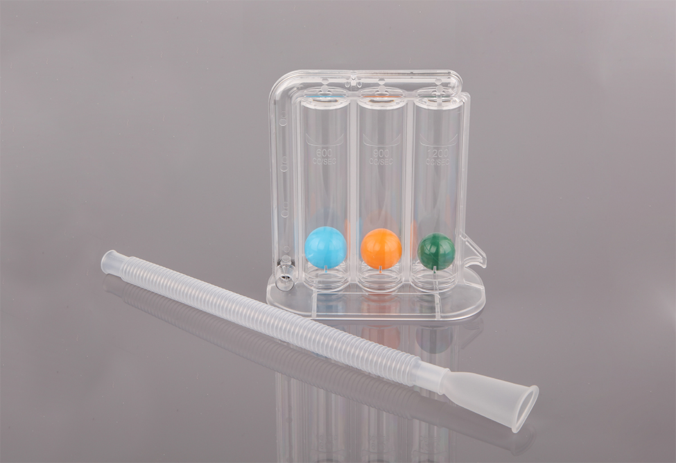Three ball breathing trainer