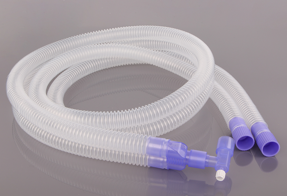 Corrugated anesthesia tube
